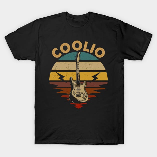 Vintage Guitar Beautiful Name Coolio Personalized T-Shirt by BoazBerendse insect